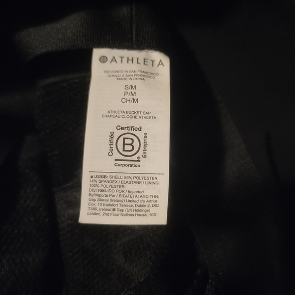 NWT Athleta Bucket Hat in black - Picture 5 of 6